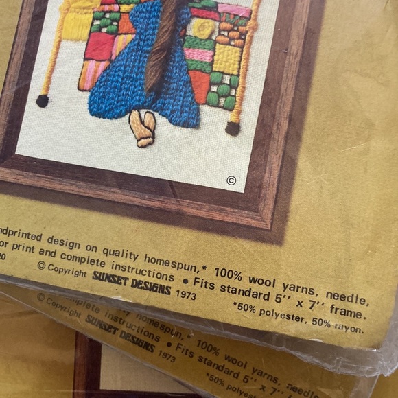 ⛄️🔴$5 Vintage Kiffy stitchery kits 3 UNOPENED 1973 talkin’ Sewin’ prayin’ - Picture 9 of 12